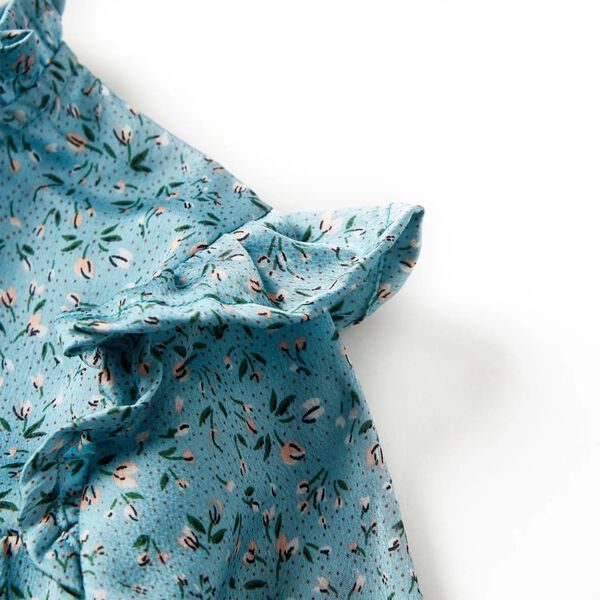 Dětské šaty s dlouhým rukávem modré 92