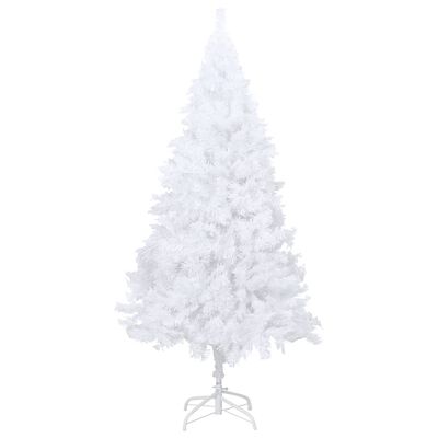 vidaXL Umělý vánoční stromek s LED a hustými větvemi bílý 120 cm