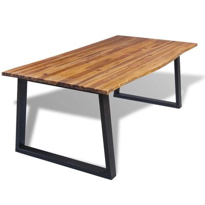 vidaXL Jídelní stůl z masivního akáciového dřeva 200x90 cm