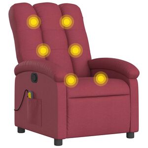 vidaXL Mas&aacute;žn&iacute; polohovac&iacute; křeslo v&iacute;nov&eacute; textil