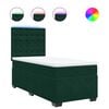 vidaXL Box spring postel s matrac&iacute; tmavě zelen&aacute; 90x200 cm samet