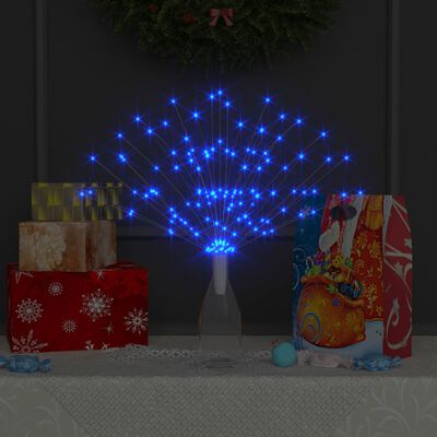 vidaXL Venkovní vánoční ohňostroje 10 ks modré 20 cm 1 400 LED diod