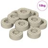 vidaXL Ochrany nohy židle 18000 ks Transparentn&iacute; &Oslash; 15 x 16 mm PVC