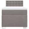 vidaXL Box spring postel s matrac&iacute; taupe 90x200 cm textil