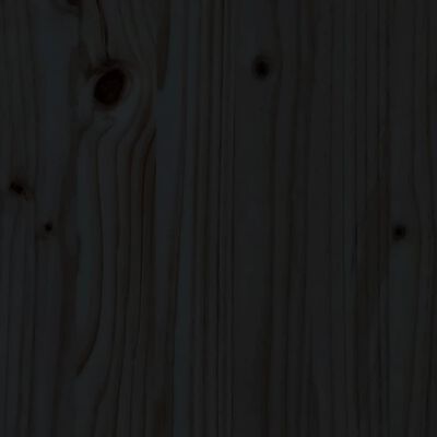 vidaXL 5dílný zahradní jídelní set černý masivní borové dřevo