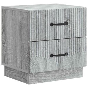 vidaXL Nočn&iacute; skř&iacute;ňka &Scaron;ed&aacute; sonoma 43 x 34,5 x 44,5 cm Kompozitn&iacute; dřevo