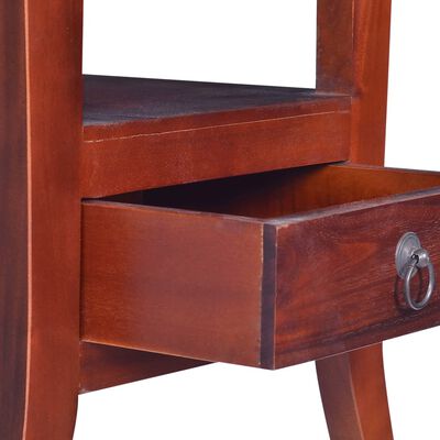 vidaXL Noční stolek klasicky hnědý masivní mahagonové dřevo