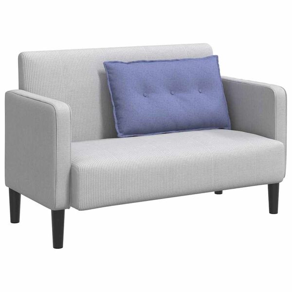 vidaXL Polštář na záda Modrá džínovina 80 x 19 x 50 cm textil