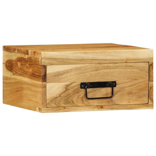 vidaXL N&aacute;stěnn&eacute; nočn&iacute; stolky 2 ks masivn&iacute; ak&aacute;ciov&eacute; dřevo