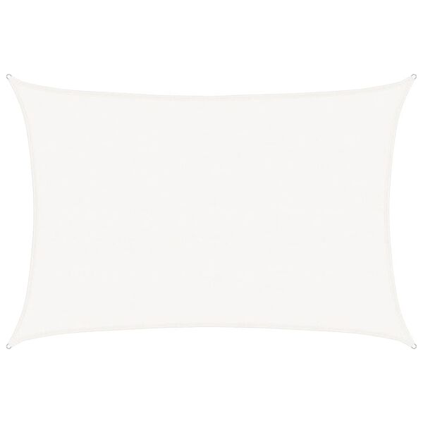 vidaXL Plachta proti slunci 160 g/m&sup2; b&iacute;l&aacute; 5 x 7 m HDPE