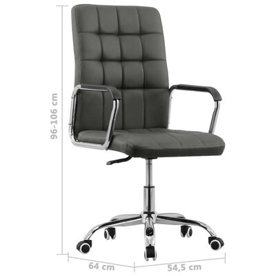 vidaXL Otočná kancelářská židle černá antracitová textil