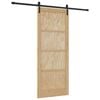 vidaXL Posuvn&eacute; dveře Př&iacute;rodn&iacute; 86 x 211 cm Masivn&iacute; borovicov&eacute; dřevo