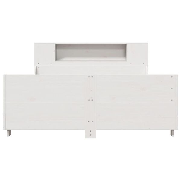 vidaXL Postel bez matrace bílá 120 x 190 cm masivní borovice