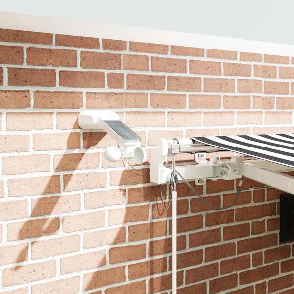 vidaXL Automatick&aacute; zatahovac&iacute; mark&yacute;za s LED antracit a b&iacute;l&aacute; 450x300 cm