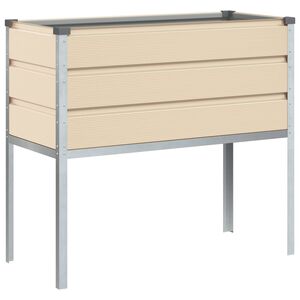 vidaXL Truhl&iacute;k Slonovinov&aacute; 100 x 45 x 90 cm Pozinkovan&aacute; ocel