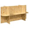 vidaXL Z&aacute;klad ter&aacute;ria s polic&iacute; Hněd&aacute; 100 x 40 x 50 cm OSB