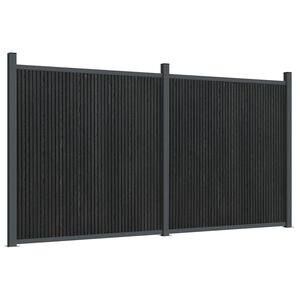 vidaXL Plotov&yacute; d&iacute;lec &scaron;ed&yacute; 353 x 186 cm WPC
