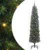 vidaXL Uměl&yacute; v&aacute;nočn&iacute; stromeček Zelen&aacute; 210 cm PVC, ocel a plast