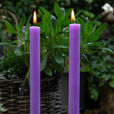Bolsius Stolní svíčky Shine 16 ks 27 cm zářivě fialové