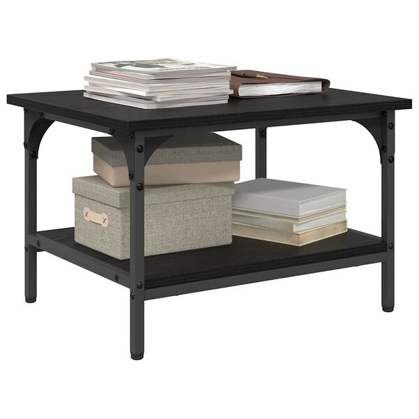 vidaXL Stojan na tisk&aacute;rnu Čern&yacute; dub 50 x 40 x 38 cm kompozitn&iacute; dřevo