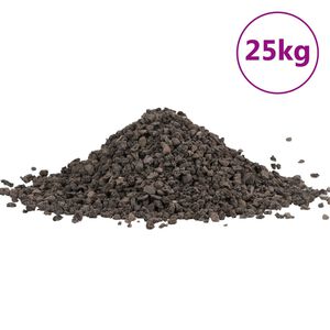 vidaXL Čedičov&yacute; &scaron;těrk 25 kg čern&yacute; 5&ndash;8 mm