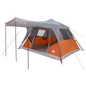 vidaXL Rodinn&yacute; stan se střechou &Scaron;ed&aacute; a oranžov&aacute; 305 x 275 x 190 cm