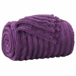 vidaXL Přehoz Fialov&aacute; 150 x 130 cm 0.51 kg Fleece