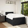 vidaXL Box spring postel s matrac&iacute; čern&aacute; 120 x 190 cm samet
