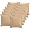 vidaXL Povlak na pol&scaron;t&aacute;ř 12 pcs HOUTEN Kr&eacute;mov&aacute; 40 x 40 cm Fale&scaron;n&yacute; len