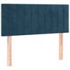 vidaXL Box spring postel s matrac&iacute; tmavě modr&aacute; 120x190 cm samet