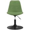 vidaXL Otočn&eacute; j&iacute;deln&iacute; židle 6 ks světle zelen&eacute; samet