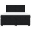 vidaXL Box spring postel s matrac&iacute; čern&aacute; 180x200 cm samet