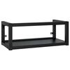 vidaXL N&aacute;stěnn&yacute; koupelnov&yacute; reg&aacute;l pod umyvadlo čern&yacute; 79x38x31 cm železo