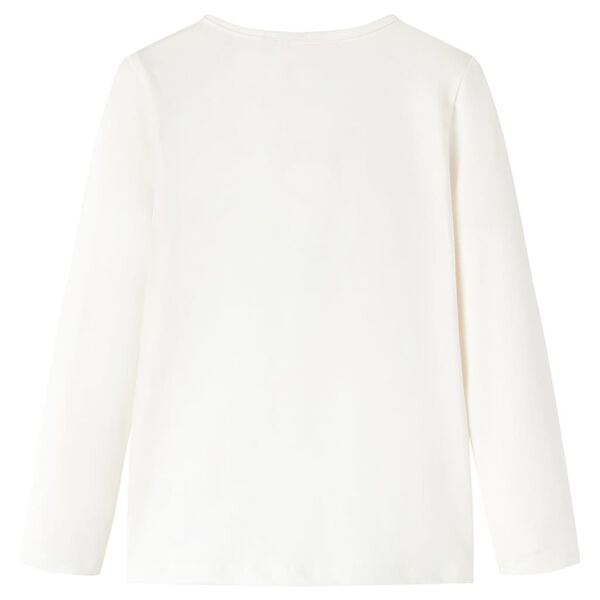 Dětsk&eacute; tričko s dlouh&yacute;m ruk&aacute;vem ecru 104