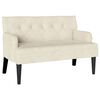 vidaXL Chesterfield lavice Kr&eacute;mov&aacute; 112 x 65,5 x 75 cm samet