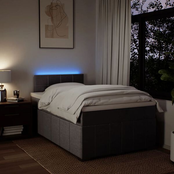 vidaXL Box spring postel s matrac&iacute; taupe 120x190 cm textil