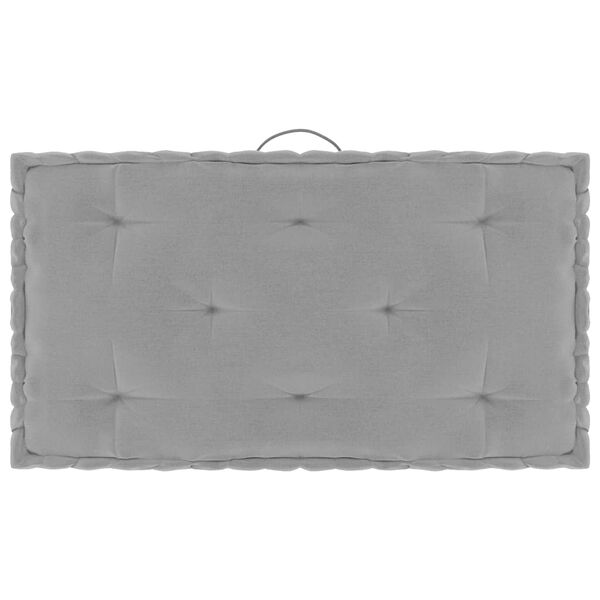 vidaXL Podu&scaron;ky na n&aacute;bytek z palet 6 ks &scaron;ed&eacute; bavlna