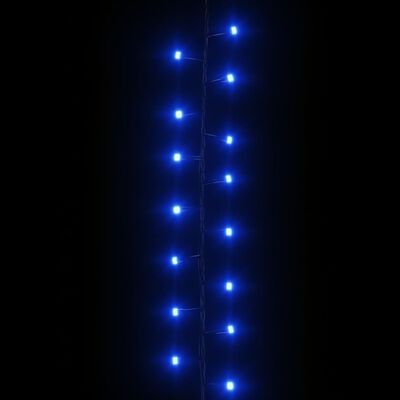 vidaXL Kompaktní LED řetěz se 400 LED diodami modrý 13 m PVC