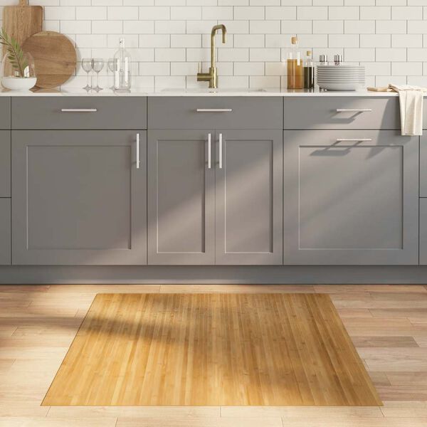 vidaXL Koberec obd&eacute;ln&iacute;kov&yacute; př&iacute;rodn&iacute; 100 x 100 cm bambus