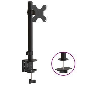 vidaXL Drž&aacute;k na monitor čern&yacute; ocel VESA 75/100 mm