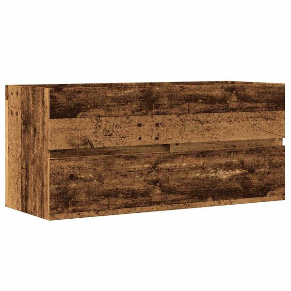 vidaXL Skř&iacute;ňka pod umyvadlo old wood 100x38,5x45 cm kompozitn&iacute; dřevo