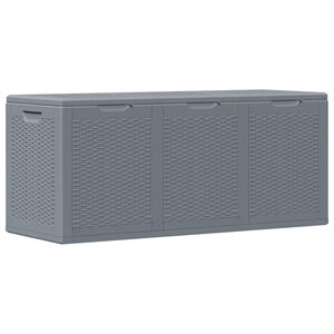 vidaXL Zahradn&iacute; &uacute;ložn&yacute; box &scaron;ed&yacute; PP ratan 270 l