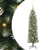 vidaXL Uměl&yacute; &scaron;t&iacute;hl&yacute; v&aacute;nočn&iacute; strom Zelen&aacute; a b&iacute;l&aacute; 150 cm