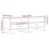 vidaXL TV skř&iacute;ňka &scaron;ed&aacute; sonoma 122 x 34 x 41 cm kompozitn&iacute; dřevo