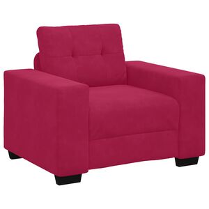 vidaXL Rozkl&aacute;dac&iacute; křeslo v&iacute;nově červen&eacute; 100 x 78 x 80 cm samet