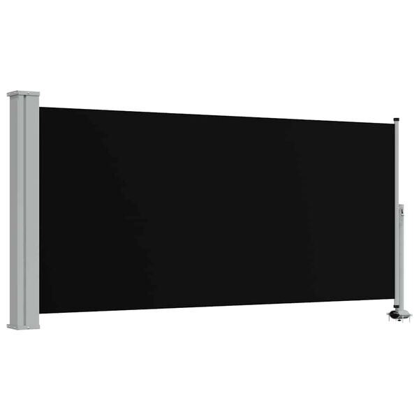 vidaXL Terasov&aacute; zatahovac&iacute; bočn&iacute; mark&yacute;za 120 x 300 cm čern&aacute;