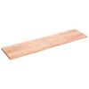 vidaXL Stoln&iacute; deska světle hněd&aacute; 200x50x(2-4)cm o&scaron;etřen&yacute; masivn&iacute; dub