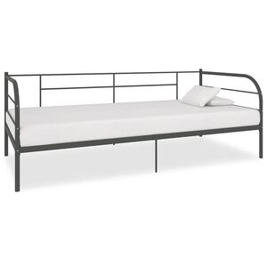 vidaXL R&aacute;m denn&iacute; postele &scaron;ed&yacute; kov 90 x 200 cm