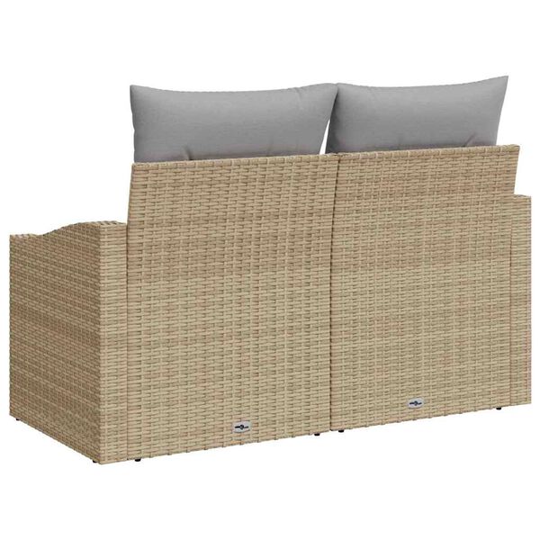 vidaXL Zahradní sofa s polštářem 123 x 62 x 69 cm polyratan