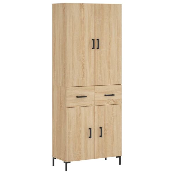 vidaXL Skř&iacute;ň highboard dub sonoma 69,5 x 34 x 180 cm kompozitn&iacute; dřevo